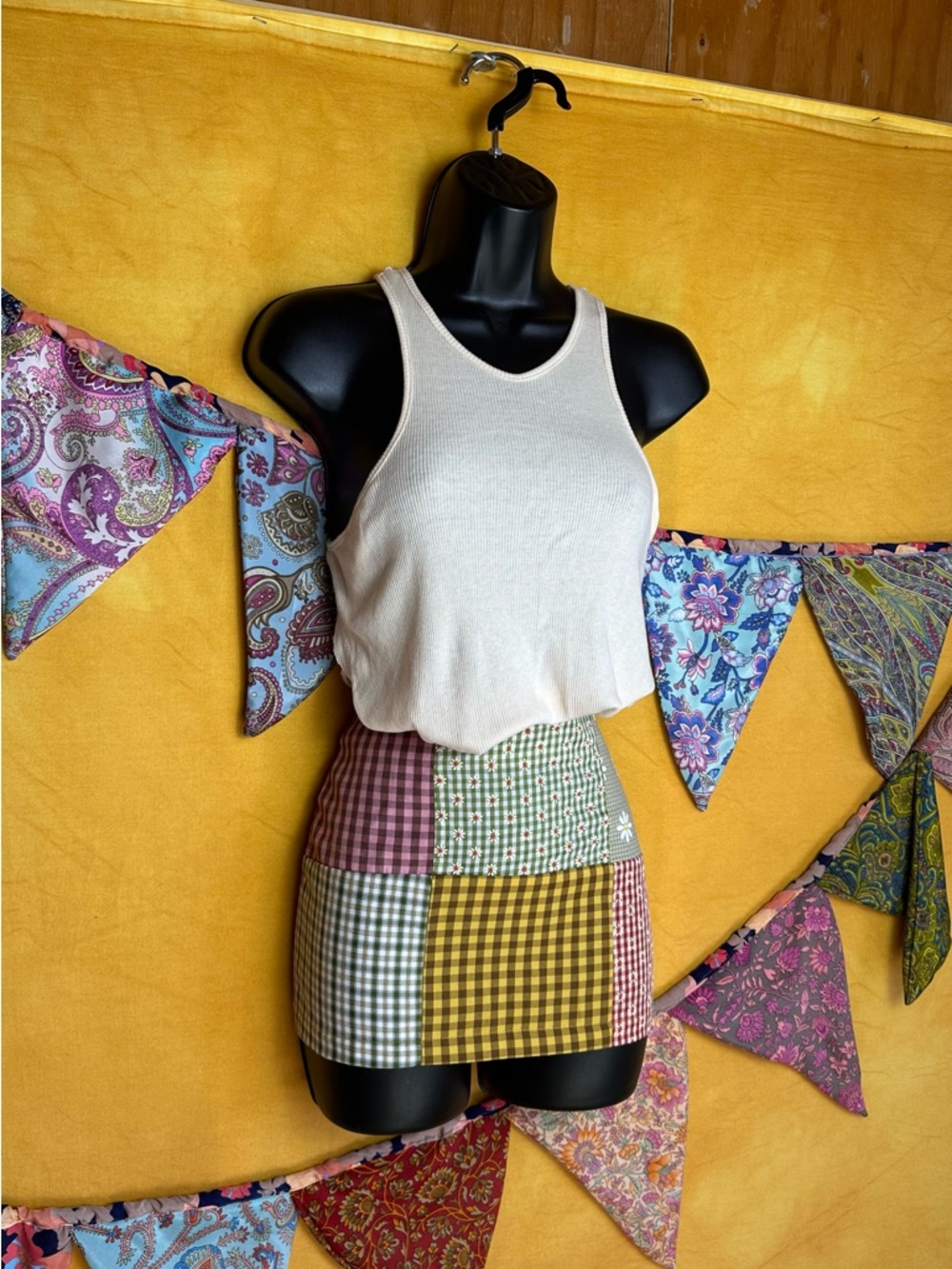Urban Outfitters Patchwork Mini Skirt